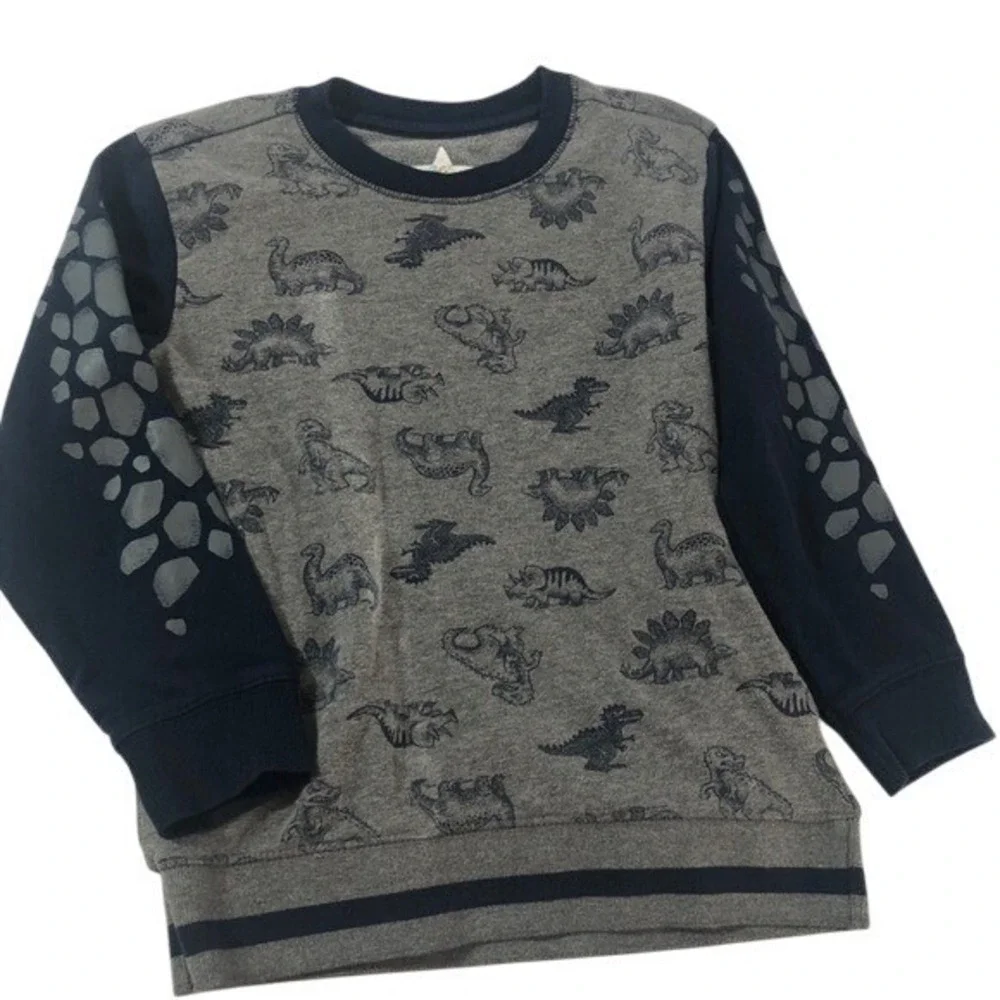 365 KIDS GARANIMALS Boys Blue Dinosaur T-rex Shirt Stegosaurus Size 7‎